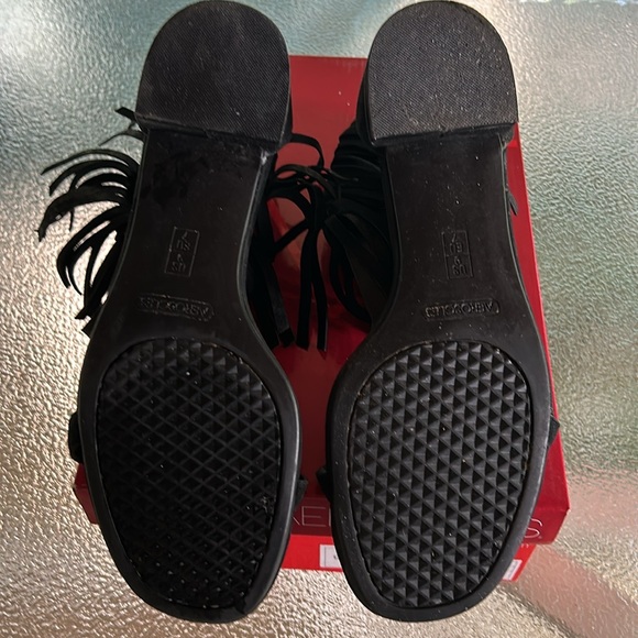 Aerosoles Suede Fringe “Lowdown” Sandal - Picture 4 of 8